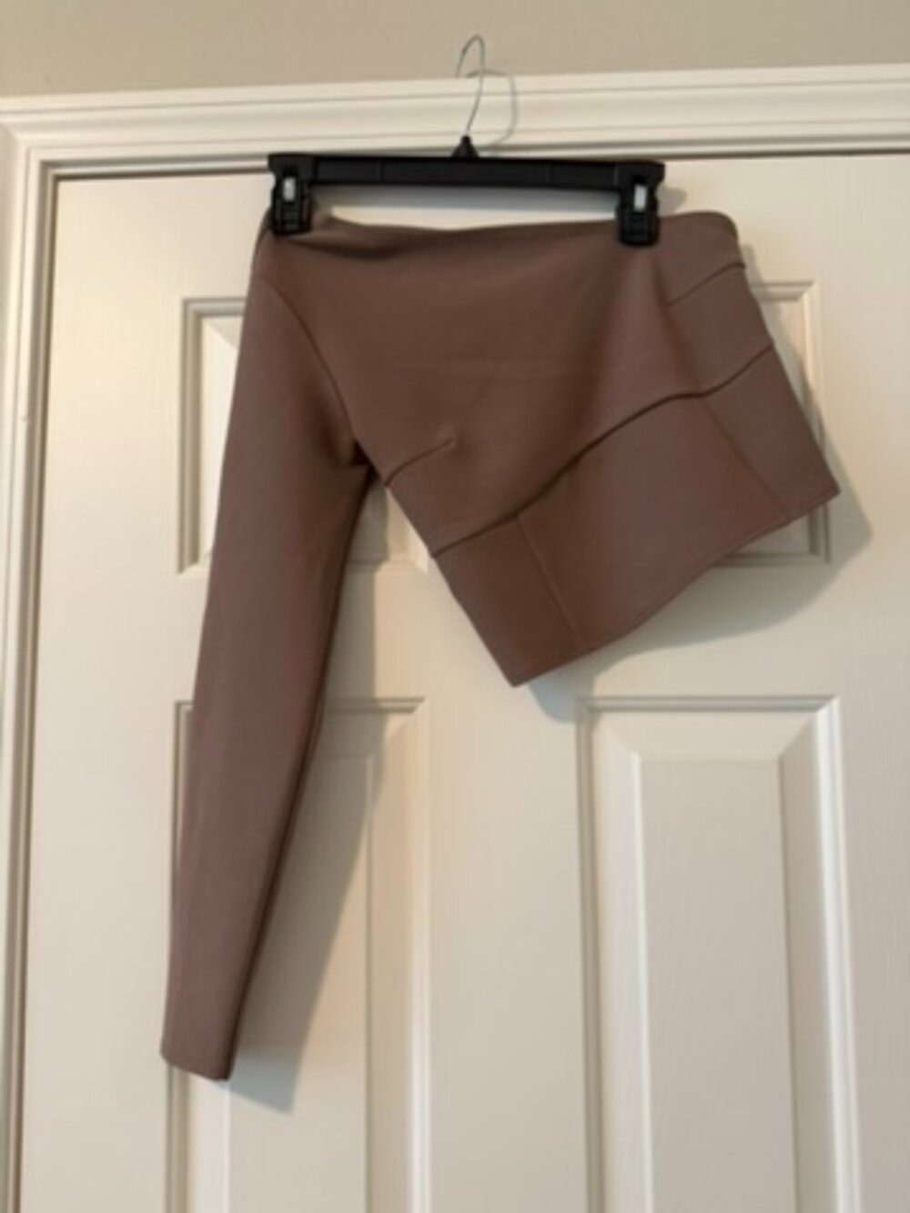 Abercrombie & Fitch Brown One Shoulder Long Sleeve Bodysuit Size Small